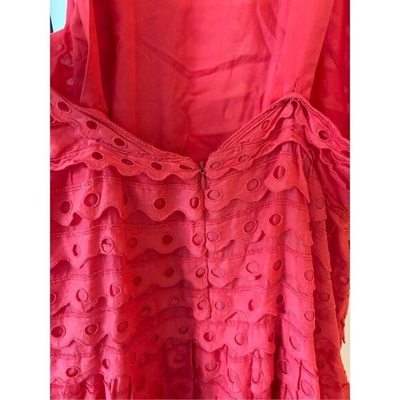 NWT ANTHROPOLOGIE MAEVE EYELET MIDI DRESS, $260 Sz 12 - Picture 5 of 12